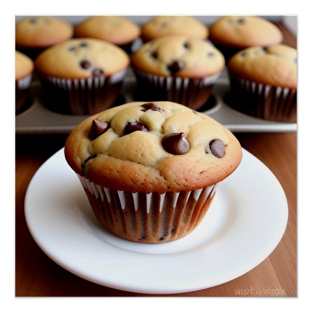 Pôster Chocolate Chip Muffin (Frente)