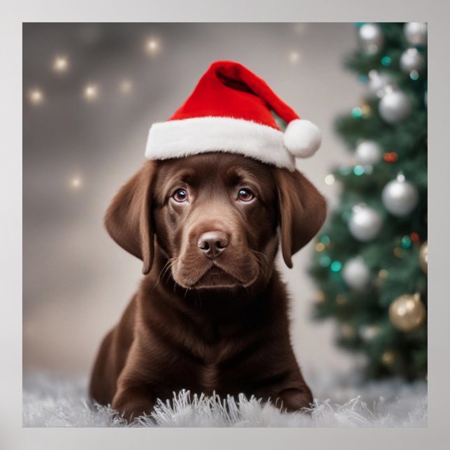 Poster Chocolate Labrador (Frente)