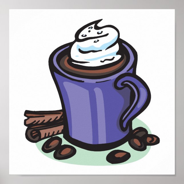 Poster chocolate quente cacau (Frente)