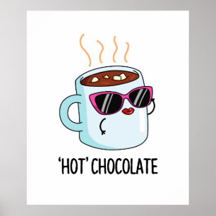 Poster Chocolate Quente Cuja Bebida De Cacau Quente
