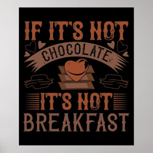 Poster Chocolate Sem Café Sem Chocolate