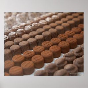 Pôster chocolate shop store display of chocolate