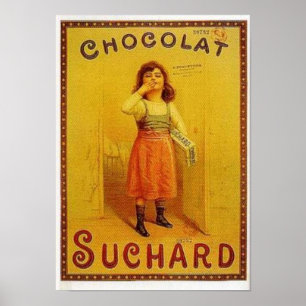 Pôster Chocolate Suchard Vintage Ad