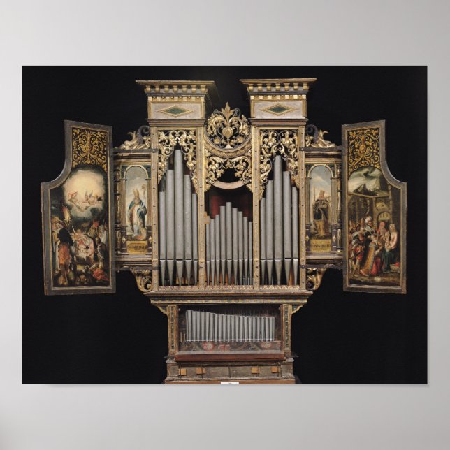 Pôster Choir organ with open panels (Frente)