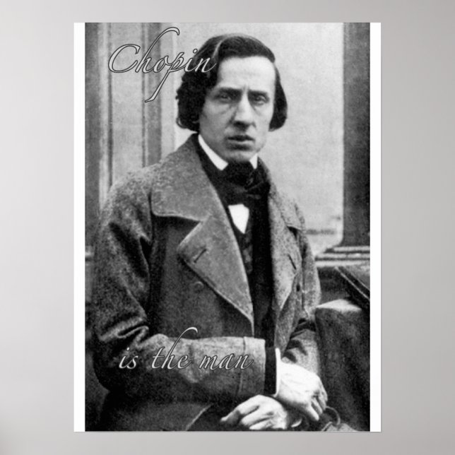 Poster Chopin é o homem (Frente)
