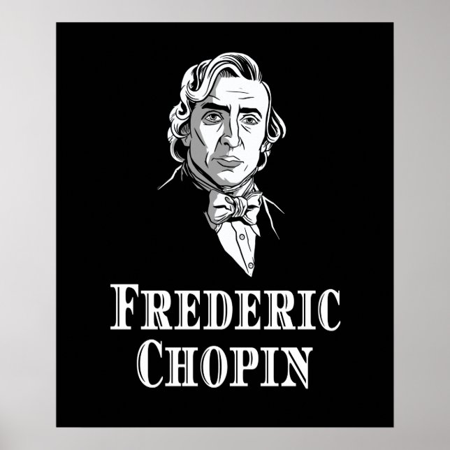 Poster Chopin Retrait Música Clássica (Frente)