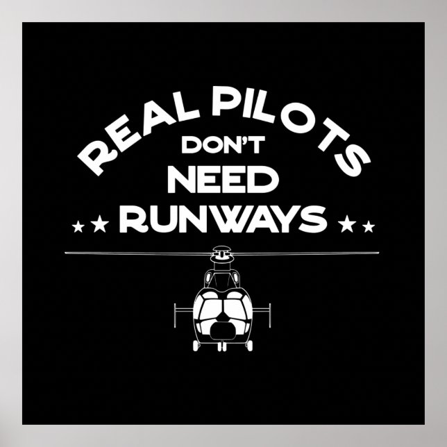 Poster Chopper EC155 | Pilots Humor | White  (Frente)