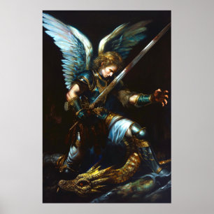 Poster Choque de Fogo e Penas   Epic Angel vs Dragon
