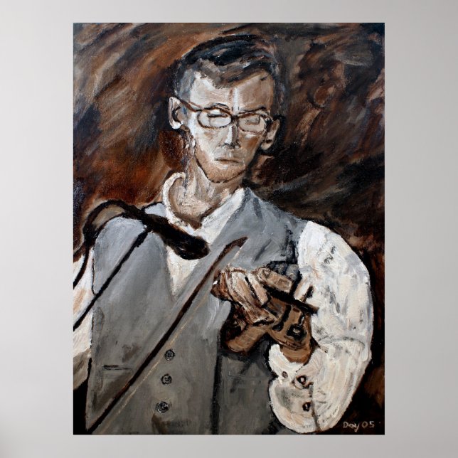 Pôster Chris Bayer, Jogador de Fiddle (Frente)