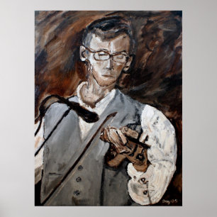 Pôster Chris Bayer, jogador do violino
