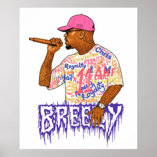 Poster Chris Brown Breezy Bowl XX Graphic