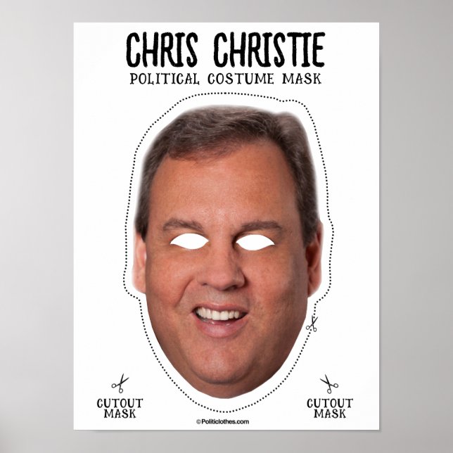 Poster Chris Christie Costume Mask (Frente)