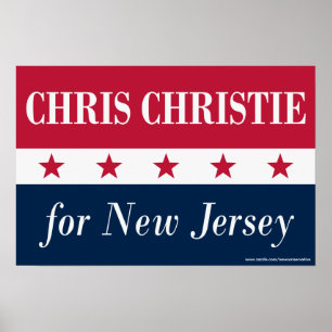Pôster Chris Christie para Nova Jersey