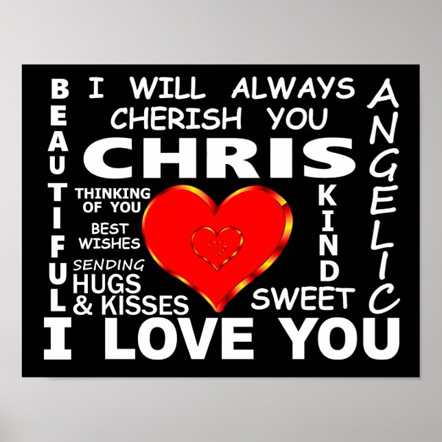 Poster Chris I Te Amo (Frente)