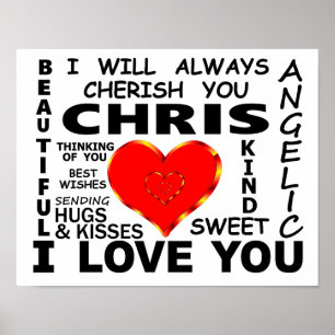 Poster Chris I Te Amo