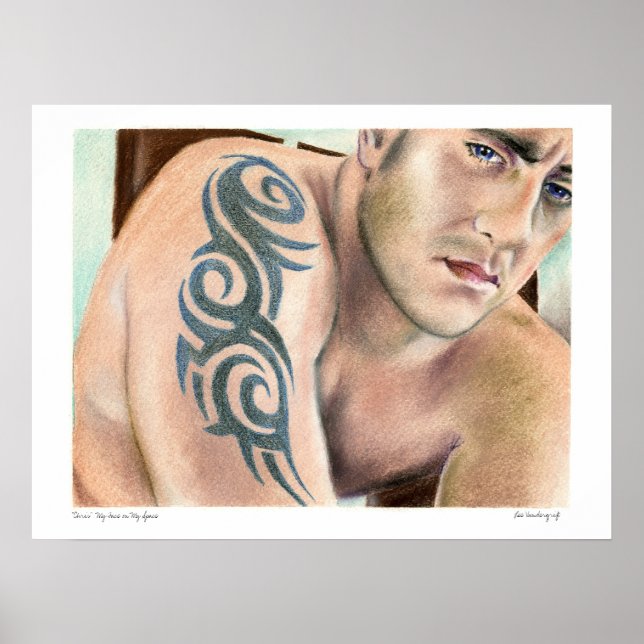 Poster "Chris" Meu rosto na minha série espacial (Frente)