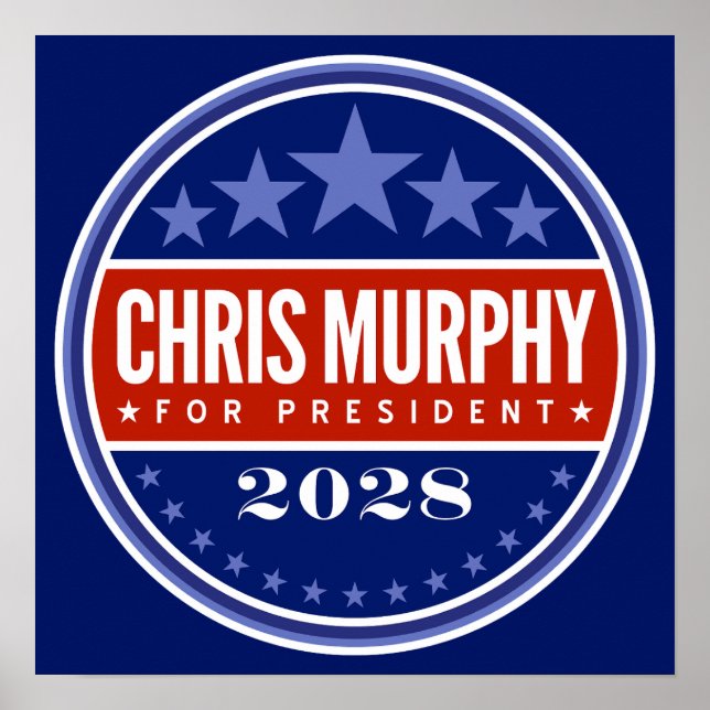 Poster Chris Murphy Presidente 2028 (Frente)