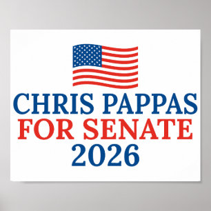 Poster Chris Pappas para Senado Eleição 2026