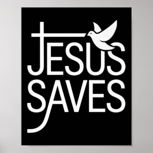 Poster Christan Jesus Salva Premium