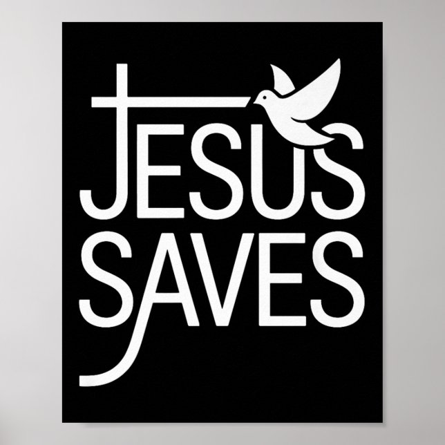 Poster Christan Jesus Salva Premium (Frente)