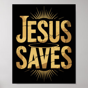 Poster Christan Jesus Salva Premium