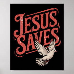 Poster Christan Jesus Salva Premium