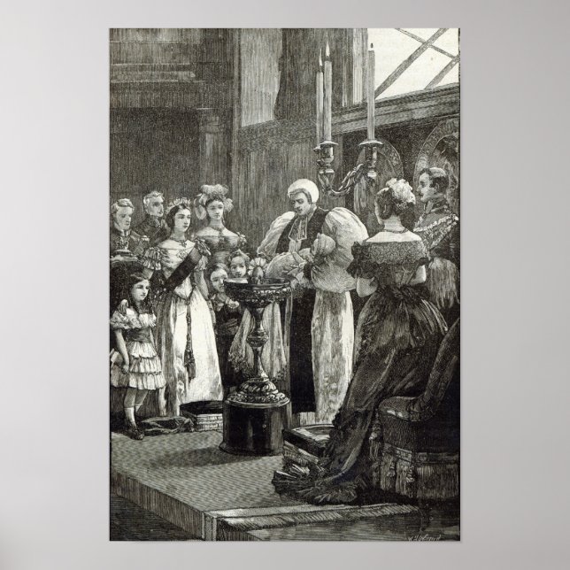 Pôster Christening da Princesa Louise (Frente)