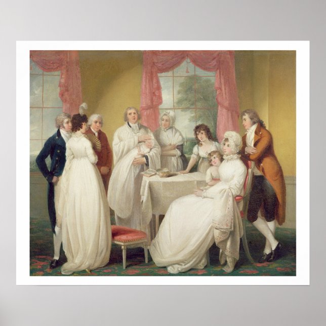 Pôster Christening of the Heir, c.1799 (oil on canvas) se (Frente)