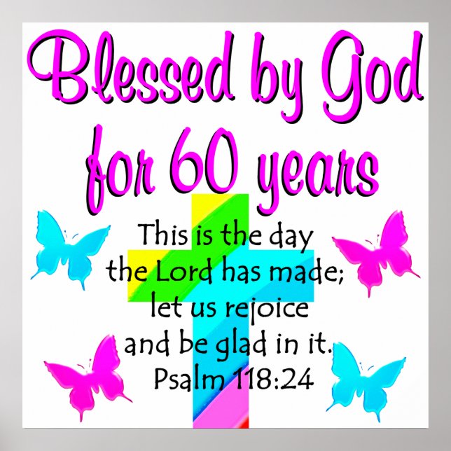 POSTER CHRISTIAN 60 ANOS REZA (Frente)