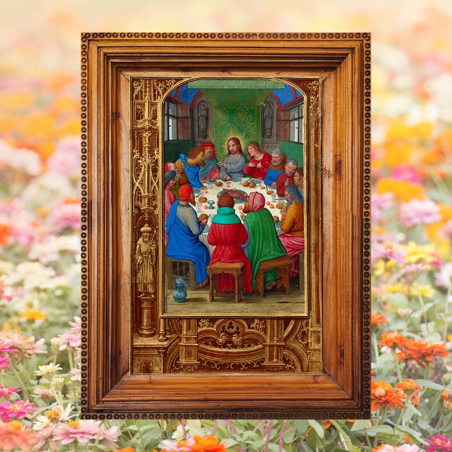 Poster Christian, a última Páscoa Eucarista Jesus (Religious Christian Catholic The Last Supper Jesus Christ Eucharist Holy Communion Easter Poster)