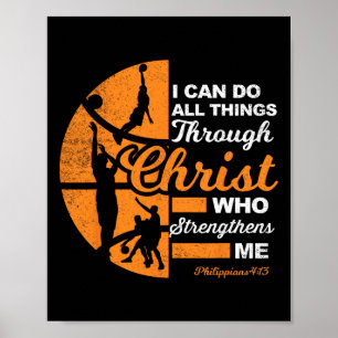 Poster Christian Athlete Roupa Sports Philippians 4 13