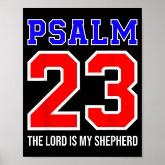 Poster Christian Bible Verse Psalm 23 The Lord Is My Shep