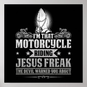 Poster Christian Biker, sou aquele Jesus.