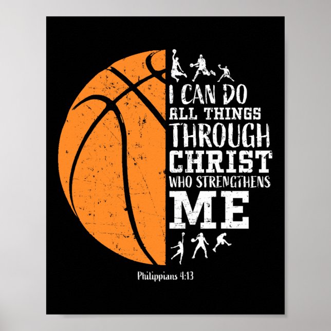 Poster Christian Bysketbyll Men Crianças Presentes Religi (Frente)
