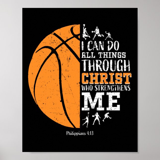 Poster Christian Bysketbyll Men Crianças Presentes Religi (Frente)