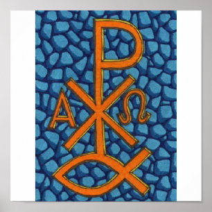 Pôster Christian Chi-Rho Fish
