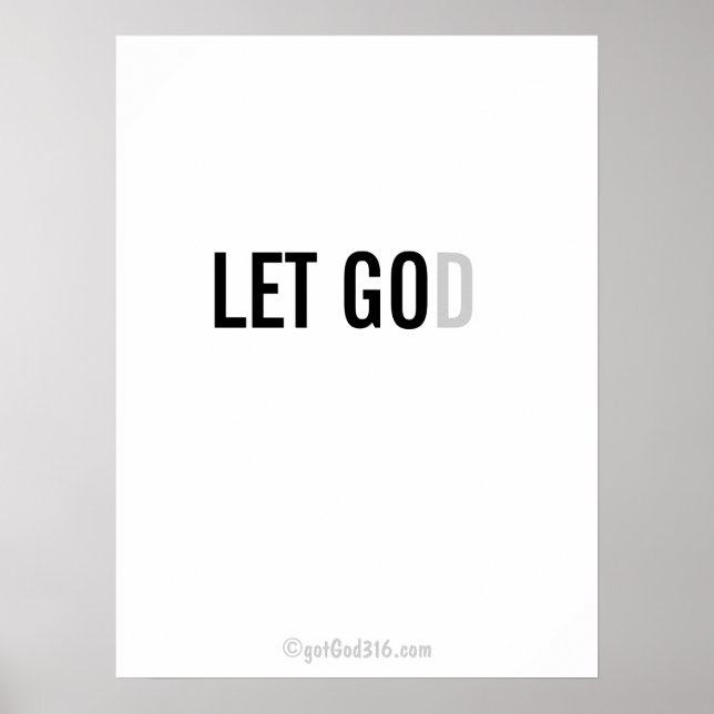 Pôster Christian cita gotGod316.com Wall Art (Frente)