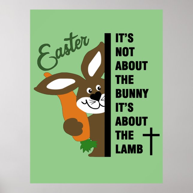 Poster Christian Easter Bunny (Frente)