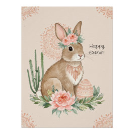 Pôster Christian Easter Bunny Imintable Wall Art