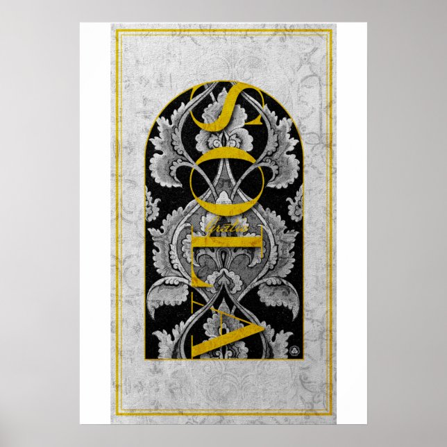 POSTER CHRISTIAN GRACE SOZINHA SOLA GRATIA (Frente)