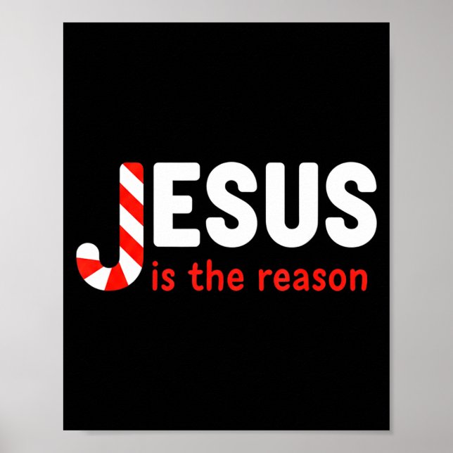 Poster Christian Jesus Is The Reason For The Season Chris (Frente)
