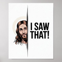 Poster Christian Jesus Meme | Jesus Humoroso Que Vi