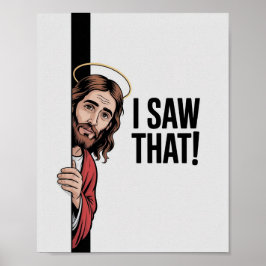 Poster Christian Jesus Meme | Jesus Humoroso Que Vi