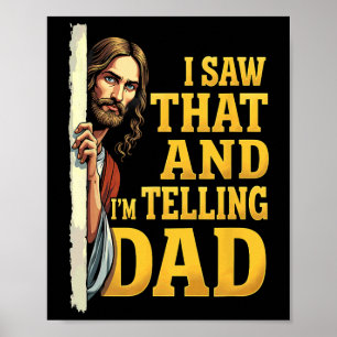Poster Christian Jesus que vi que estou dizendo Pai 1