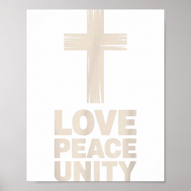 Poster Christian Love Peace Unity Day  (Frente)