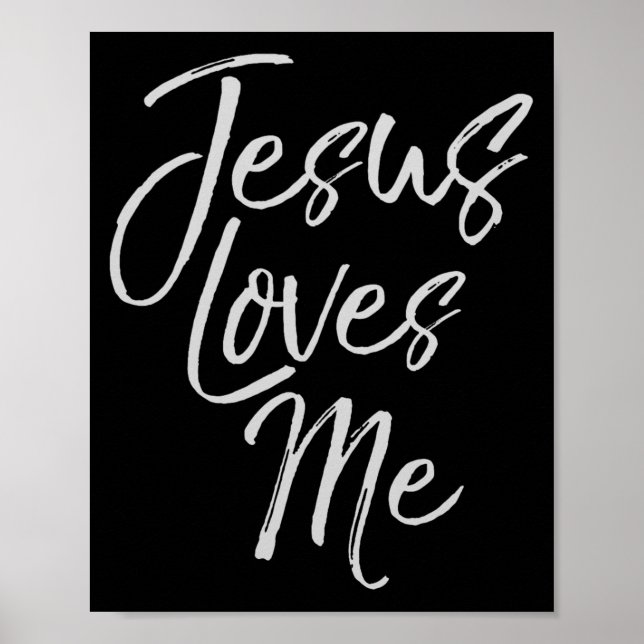 Poster Christian Love Quote Gift For New Believers Jesus  (Frente)