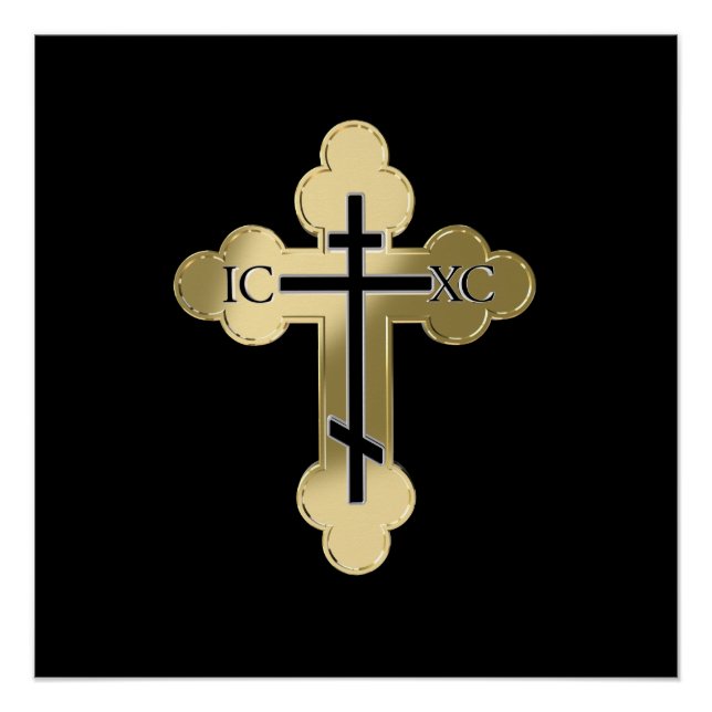 Pôster Christian orthodox cross (Frente)