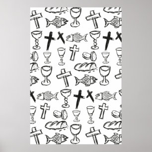 Poster Christian Pattern