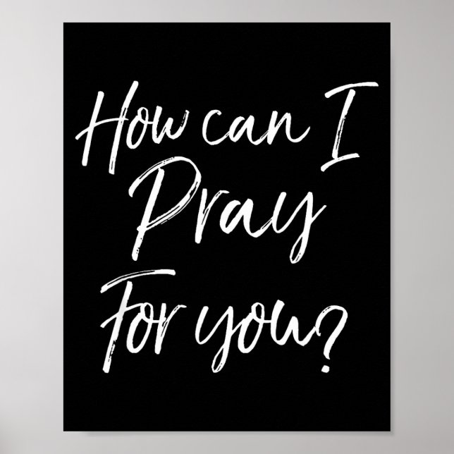 Poster Christian Prayer &amp; Evangelism Gift How Can I P (Frente)