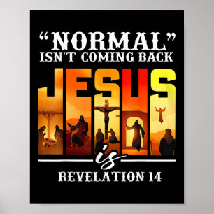 Poster Christian Quote Normal Não Está Retornando O Retro